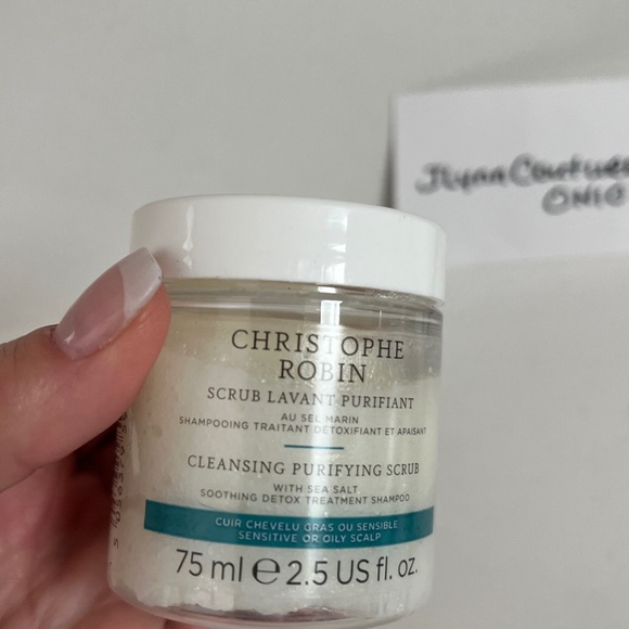 Christophe Robin CLEANSING PURIFYING SCRUB WITH SEA SALT/shampoo New - Picture 1 of 3